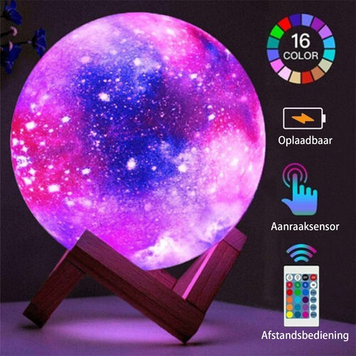 Agm led mond lampe - mond, 3d