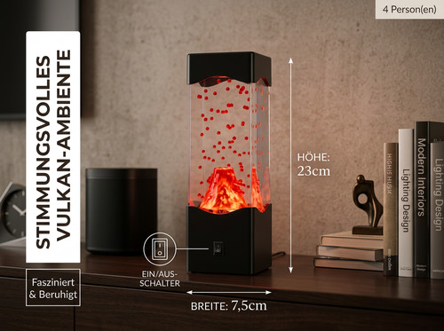Led vulkan lavalampe usb - led,