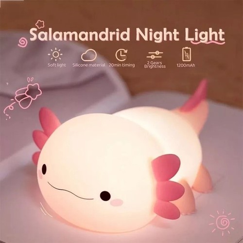 Axolotl nachtlicht süßes - axolotl, nachtlicht,