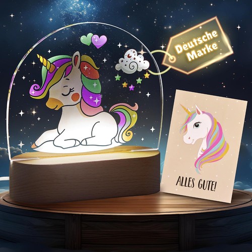 Led nachtlicht einhorn kinder - led,