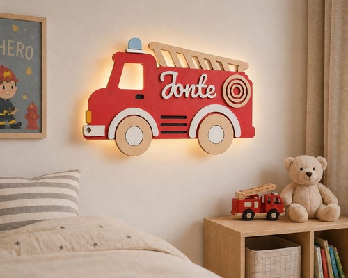 Feuerwehrauto nachtlicht - feuerwehrauto,