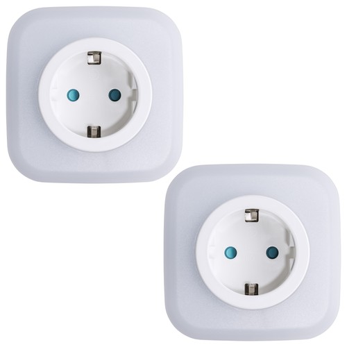 Led nachtlicht steckdose - 2x,